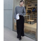 ブラック | ベロアナロースカート | CORNERS