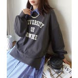 サイドスリットビッグカレッジスウェット | CORNERS | 詳細画像4