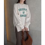 エクリュ | サイドスリットビッグカレッジスウェット | CORNERS