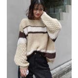 マルチボーダーポコポコ袖ニット | CORNERS | 詳細画像6