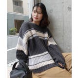 マルチボーダーポコポコ袖ニット | CORNERS | 詳細画像9