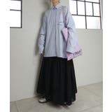 刺繍ストライプオーバーシャツ | CORNERS  | 詳細画像6 