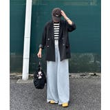 杢グレー | 裏毛ワイドスウェットパンツ | CORNERS 