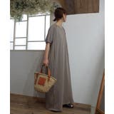 カーキ | 【CORNERS by KR】ピグメントデザインカットロングワンピース | CORNERS