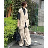 リネンライクオーバーサイズベスト | CORNERS | 詳細画像1