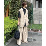 リネンライクオーバーサイズベスト | CORNERS | 詳細画像3