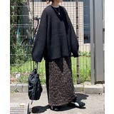 【CORNERS by KR】レオパード柄ナロースカート | CORNERS | 詳細画像1