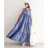 ブルー | 【CORNERS by yui】前後2wayティアードワンピース | CORNERS