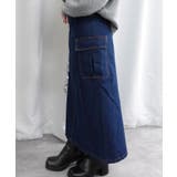 デニムカーゴロングスカート | CORNERS  | 詳細画像4 