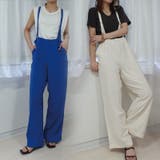 アソートサスペンダー付きストレートパンツ サロペット オーバーオール | CORNERS  | 詳細画像1 