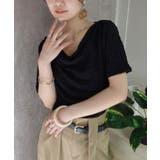 エンボス加工ドレープ半袖Tシャツ | CORNERS  | 詳細画像16 