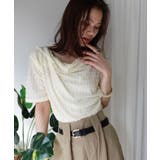 エンボス加工ドレープ半袖Tシャツ | CORNERS  | 詳細画像5 