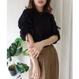 異素材シャーリング袖トップス【接触冷感】 | CORNERS  | 詳細画像14 