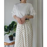 異素材袖フリルトップス【接触冷感】 | CORNERS  | 詳細画像2 