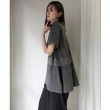 レイヤード風ピグメント加工ロゴTシャツ | CORNERS  | 詳細画像14 