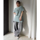 レイヤード風ピグメント加工ロゴTシャツ | CORNERS  | 詳細画像3 