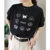 ブラック | DOGGIEプリントTシャツ | CORNERS