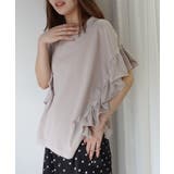 ドライタッチピグメント加工ラッフルスリーブTシャツ | CORNERS | 詳細画像5