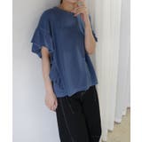 ドライタッチピグメント加工ラッフルスリーブTシャツ | CORNERS | 詳細画像11