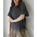 ドライタッチピグメント加工ラッフルスリーブTシャツ | CORNERS | 詳細画像15