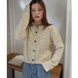 ネップヤーンクルーネックカーディガン | CORNERS | 詳細画像1