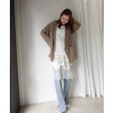 サテン裾レースミディスカート | CORNERS  | 詳細画像12 