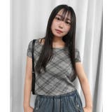 バイヤスチェックプリントTシャツ | CORNERS  | 詳細画像5 