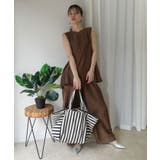 接触冷感シアーリネンタッチノースリーブブラウス【セットアップ可能】 | CORNERS  | 詳細画像17 