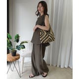接触冷感シアーリネンタッチノースリーブブラウス【セットアップ可能】 | CORNERS  | 詳細画像8 