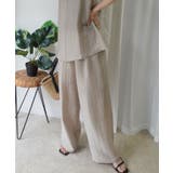 接触冷感シアーリネンタッチパンツ【セットアップ可能】 | CORNERS  | 詳細画像13 
