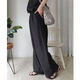 接触冷感シアーリネンタッチパンツ【セットアップ可能】 | CORNERS  | 詳細画像1 