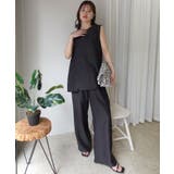 接触冷感シアーリネンタッチパンツ【セットアップ可能】 | CORNERS  | 詳細画像10 
