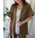 モカ | ヴィンテージワッシャー半袖ジャケット【セットアップ可能】 | CORNERS 