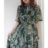 線画フラワー柄シャツワンピース | CORNERS | 詳細画像8