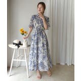 線画フラワー柄シャツワンピース | CORNERS | 詳細画像20