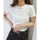ドット柄コンパクトTシャツ | CORNERS  | 詳細画像1 