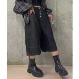 【ユニセックスデニム】ユニークサイドポケットバミューダハーフパンツデニム | CORNERS | 詳細画像4