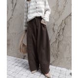 ストレッチフェイクウールセンタープレスワイドパンツ | CORNERS  | 詳細画像13 