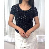 ドット柄ヘンリーネックTシャツ | CORNERS  | 詳細画像5 