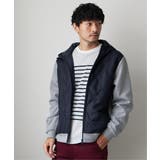 ネイビー | sorona(R) コンビ中綿ジップパーカー | ikka