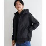 ブラック | sorona(R)コンビ中綿パーカー | ikka