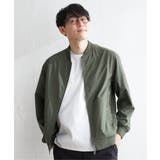 オリーブ | 【撥水】Teflon(R)ストレッチブルゾン | ikka 