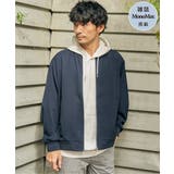 ネイビーブルー | イージーケアリネンライクブルゾン | ikka