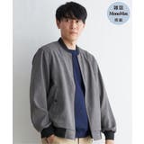 ミディアムグレー | イージーケアリネンライクブルゾン | ikka