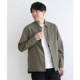 オリーブ | イージーケアサッカースナップシャウター | ikka 