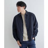 ネイビー | イージーケアサッカースナップシャウター | ikka 