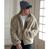 ベージュ | 【親子コーデ】リバーシブルナイロンフリースブルゾン | ikka 