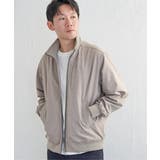 グレージュ | Teflon(R)襟2wayブルゾン | ikka
