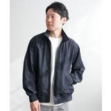 ネイビーブルー | Teflon(R)襟2wayブルゾン | ikka