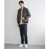 撥水メランジリブブルゾン | ikka | 詳細画像8